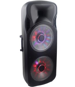 Колонка Temeisheng A15-15 (15"*2+10"*1 пищалки/2 мікрофона/LED підсвічування), Bluetooth акустика