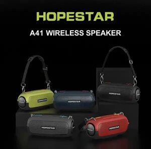 Портативна Bluetooth-колонка Hopestar A41, Бездротова колонка з вологозахистом і ремінцем на плечі