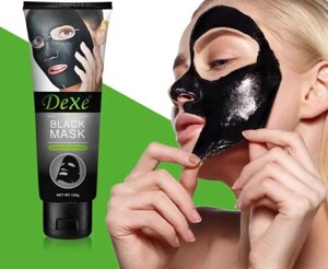 Очищаюча чорна маска для обличчя DEXE Black Mask, Маска для обличчя від чорних крапок