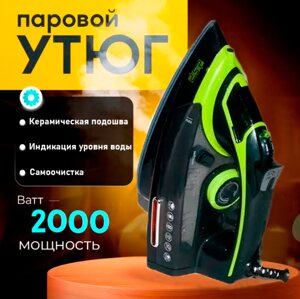 Праска Парова з Керамічною Підошвою DSP KD1004 2000W, Праска з антипригарним Покриттям і самоочищенням