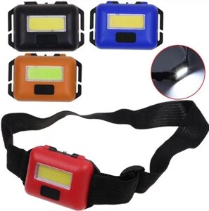 Ліхтар налобний Headlamp 10W COB, Ліхтарик на голову на батарейках