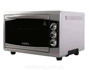 Духовка ASEL AF-0723 (50-23) сіра, Електродуховка настільна, Електрична духова шафа