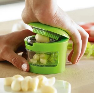 Подрібнювач для часнику Kitchen&Home Garlic Chopper 2 насадки, Часничниця, Часникодавка