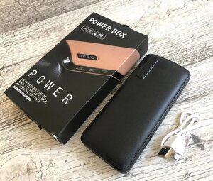 Power Bank 20000 mAh Чорний 3 USB з екраном, Повер банк, Портативний зарядний пристрій