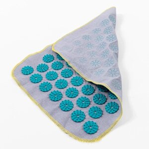 Акупунктурний масажний килимок Acupressure Mat NEW, Аплікатор Кузнєцова, Голчастий масажер для спини