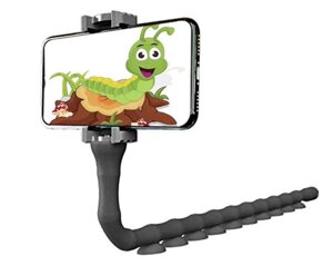 Гнучкий тримач для телефону з присосками Cute Worm Lazy Holder ЧОРНИЙ, Тримач для смартфона