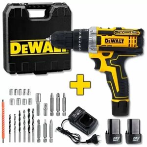 Шурупокрут Набір слюсарного інструменту Dewalt (жовтий) 12 V, Бездротовий Акумуляторний Вінтоверт