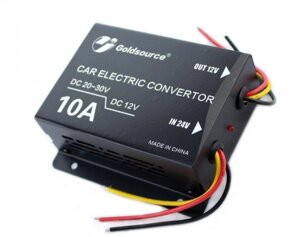 Перетворювач DC/DC 24v-12v 10A, Інвертор в машину, Понижуючий перетворювач авто