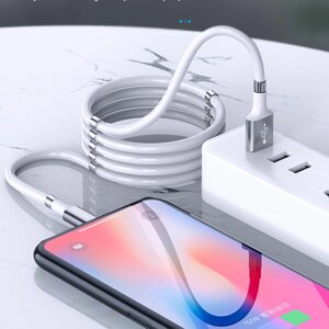 Магнітний кабель для заряджання MagLink Lightning 1.8 м, USB кабель для телефона