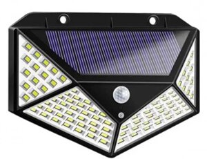 Ліхтар прожектор на сонячній батареї з датчиком руху Solar Wall Lamp SH-100 Чорний