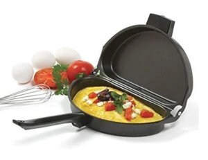 Подвійна сковорода для омлету Folding Omelette Pan, Омлетница з антипригарним покриттям