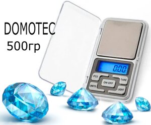 Ваги ACS 500g/0.1 g MS 1724 Domotec, Компактні електронні ваги, Ювелірні ваги