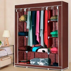 Портативний Тканинний Шафа Storage Wardrobe HCX 68130 3 Секції, Органайзер для Речей