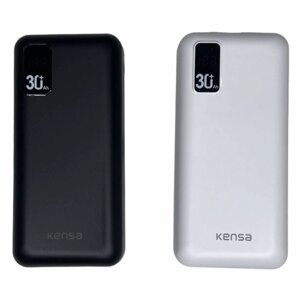 Power Bank KENSA 30000 mAh ⁇ Зовнішній акумулятор для смартфона ⁇ Портативне заряджання ⁇ Повербанк