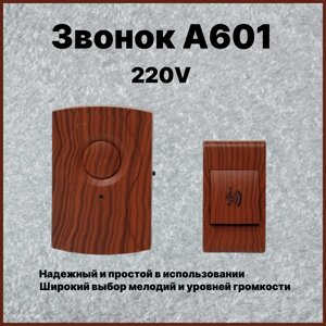 Дзвінок A601 від розетки 220V, Дверний дзвінок