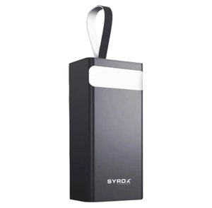 Power Bank SYROX PB-125 50000 mAh ⁇ Повербанк з ліхтариком ⁇ Портативне заряджання для телефона