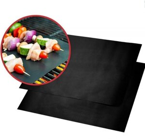 BBQ grill sheet гриль мат портативний антипригарним покриттям 33 * 40 см