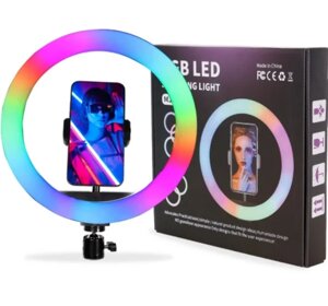 Кільцева LED лампа RGB 20 см, Кільцевої світло, Світлова лампа кільце