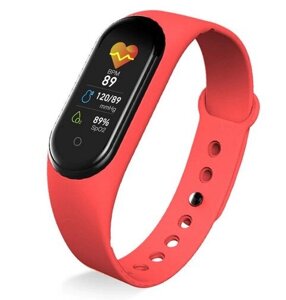 Smart Watch Mi BAND M5 red, Фітнес трекер Mi band 5, Годинники для фітнесу, Розумні годинник