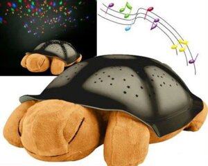 Нічник - проектор черепаха Turtle Night Sky з USB кабелем, світильник КОРИЧНЕВИЙ