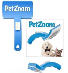 Щітка для тварин самоочисна Pet Zoom Self-Cleaning, Гребінець для собак і кішок