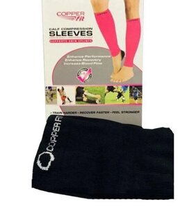 Компресійні гетри Copper Fit Calf Compression Sleeves (чорний колір), Спортивні гетри