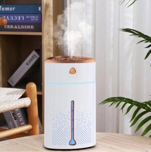 Зволожувач повітря Fog Humidifier 8496 біло-золотий, Настільний діфузер