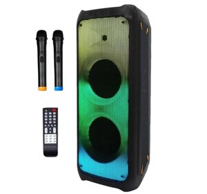 Акустична система з мікрофоном Goldteller GT-5050 USB/TF/FM/Bluetooth, Переносна потужна колонка