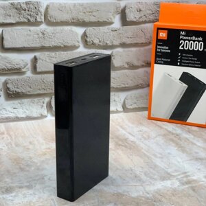 Xiaomi Mi Powerbank 20000 mAh (чорний) ⁇ Зовнішній акумулятор для телефона ⁇ Повербанк ⁇ Універсальна батарея