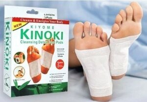 Пластир очищуючий для стоп Kinoki | Детокс пластир для ніг | Лікувальний пластир Кінокі