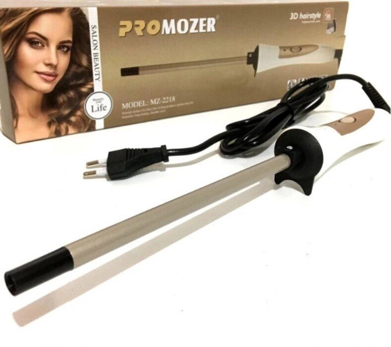 Плойка для волосся (афрокудри) Mozer Pro Mz-2218 (9 мм), Щипці для афро кучерів, Прилад для укладання волосся від компанії Show Market - фото 1