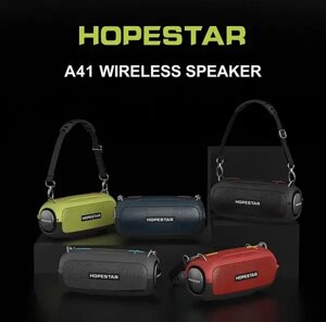 Портативна Bluetooth-колонка Hopestar A41 | Бездротова колонка з вологозахистом і ремінцем на плечі