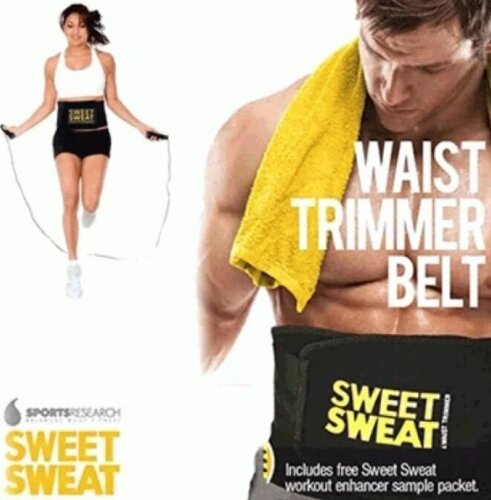 Пояс для схуднення SIZE L з компресією Sweet Sweat Waist Trimmer Belt, Жиросжигающие пояс