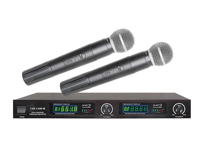 Радіосистема Shure LX-88 з ручними радіомікрофонами, радіомікрофон, бездротової мікрофон з підсилювачем від компанії Show Market - фото 1