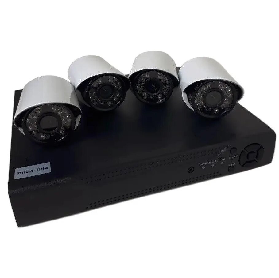 Реєстратор + камери DVR KIT 520 AHD 4ch Gibrid 4.0MP (H. 264), Комплект відеоспостереження на 4 камери від компанії Show Market - фото 1