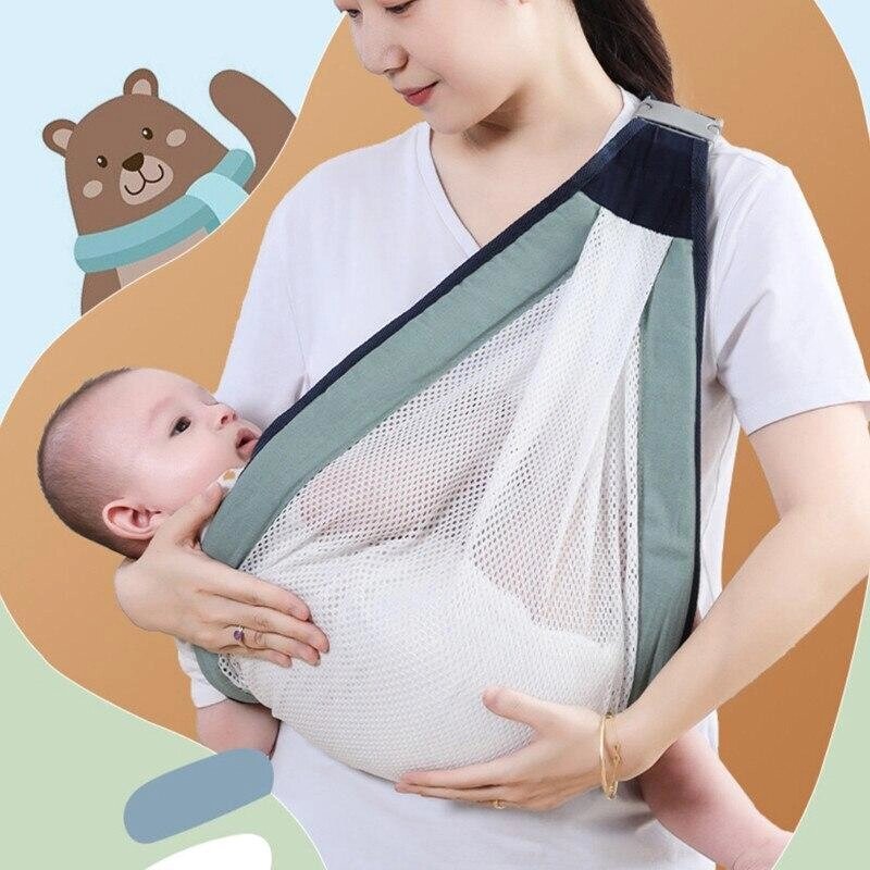 Рюкзак-переноска для новонароджених BABY SLING, Сумка для дитини, Повітропроникний слінг для новонароджених від компанії Show Market - фото 1