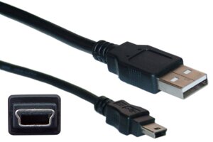 Шнур USB - mini USB 5p, Кабель юсб для гаджетів, Перехідник USB, Мультимедійний кабель