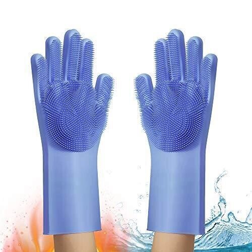 Силіконові багатофункціональні рукавички для миття та чищення Silicone Magic Gloves від компанії Show Market - фото 1