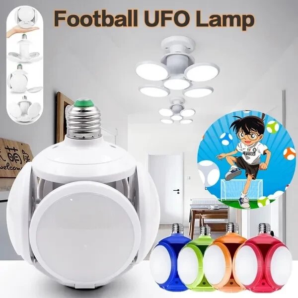 Складана лампа 2029 (E27), 360 градусів, 40 Вт Led FootballUFO Lamp, Унікальна Світлодіодна Люстра від компанії Show Market - фото 1