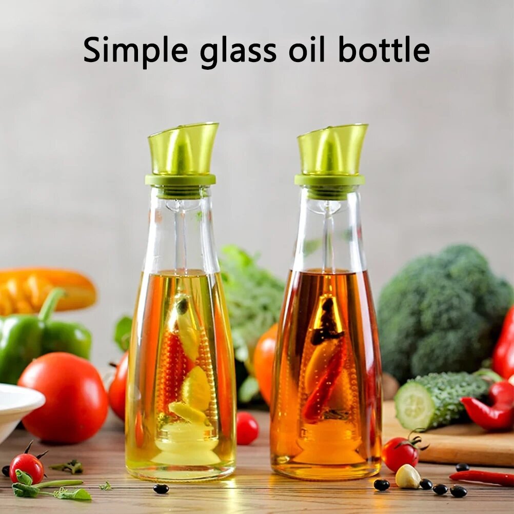 Скляний дозатор оливи Simple Glass Oil Bottle, Скляна пляшка для олії від компанії Show Market - фото 1