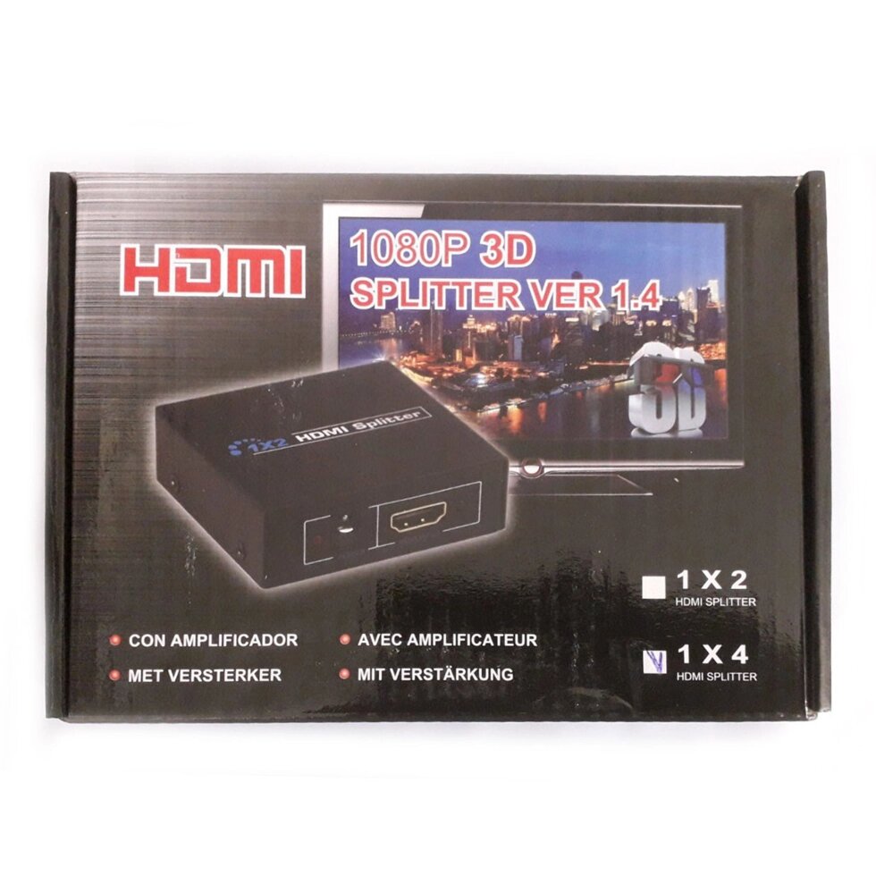 Спліттер HDMI SWITCH 4K 4в1, Світч на 4 порти, Комутатор HDMI від компанії Show Market - фото 1