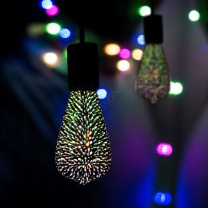 ST64 Світлодіодні різдвяні лампочки | Теплі світлодіодні лампочки | Прикраси для декору