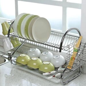 Стійка для зберігання посуду kitchen storage rack | Сушарка для посуду