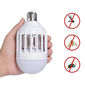 Світлодіодна протимоскітна лампа 2 в 1 Zapp Light | лампочка знищувач комарів