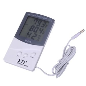 Термометр TA 318 + виносний датчик температури | Домашній гігрометр | Градусник з вологістю