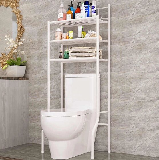 Туалетний стелаж для зберігання New storage rack 25x55x150, Стійка для ванної з полками, Етажерка для ванної від компанії Show Market - фото 1