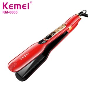 Утюжок Kemei ZFQ-KM-6863 | Випрямляч для волосся | Плойка-вирівнювач