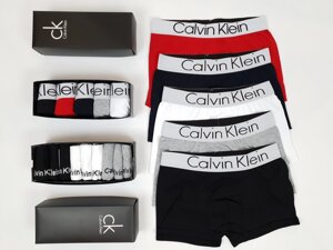 Набір чоловічої білизни 5шт. шкарпетки короткі 30 пар Calvin Klein. Набір чоловічих трусів боксерів Кельвін Кляйн XXXL