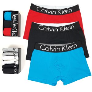 Спідня білизна чоловіча 3шт і шкарпетки 6 пар Calvin Klein. Подарунковий набір труси боксери та шкарпетки Кельвін Кляйн