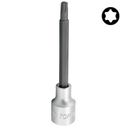 Біта з торцевої головкою TORX TOPTUL T55 L140мм 1/2" з отвором BCVA1655 від компанії Магазин електрики промислових товарів та інструментів - фото 1